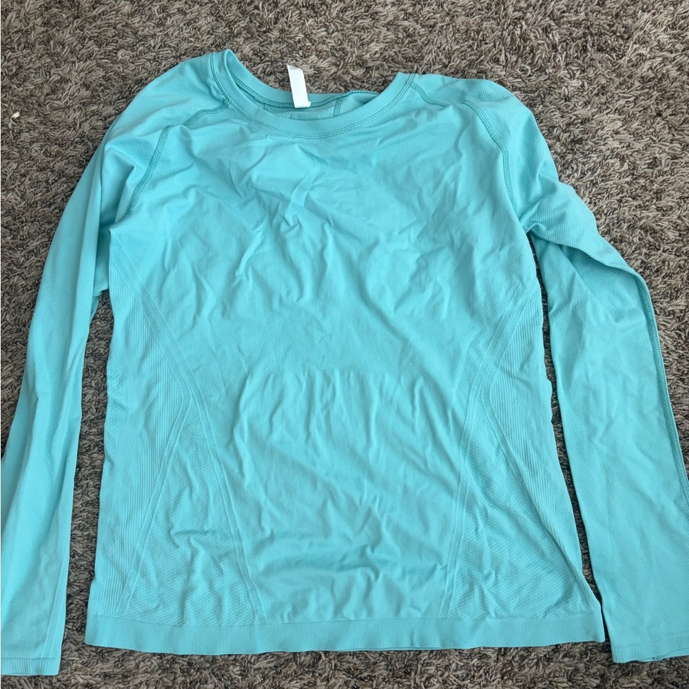 Teal Long-Sleeve Women's Athleta Top XL